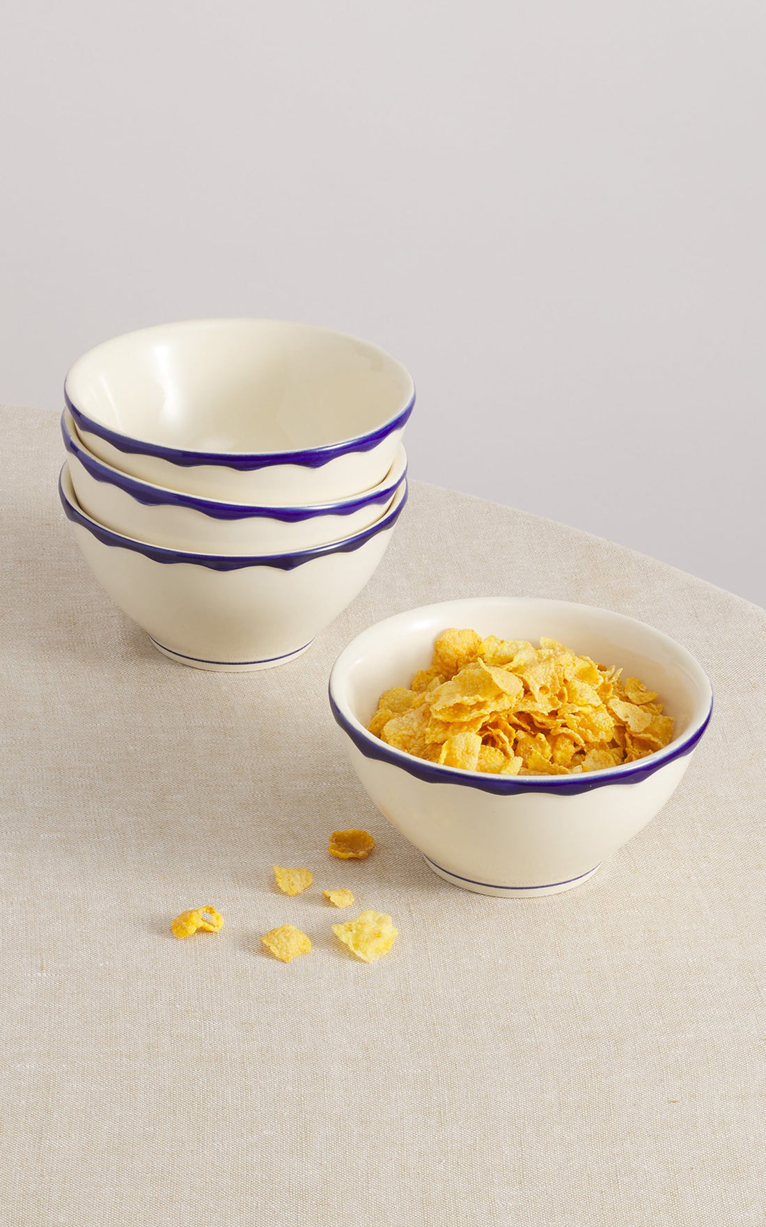 Jane Set-Of-Four Hand-Painted Ceramic Cereal Bowls