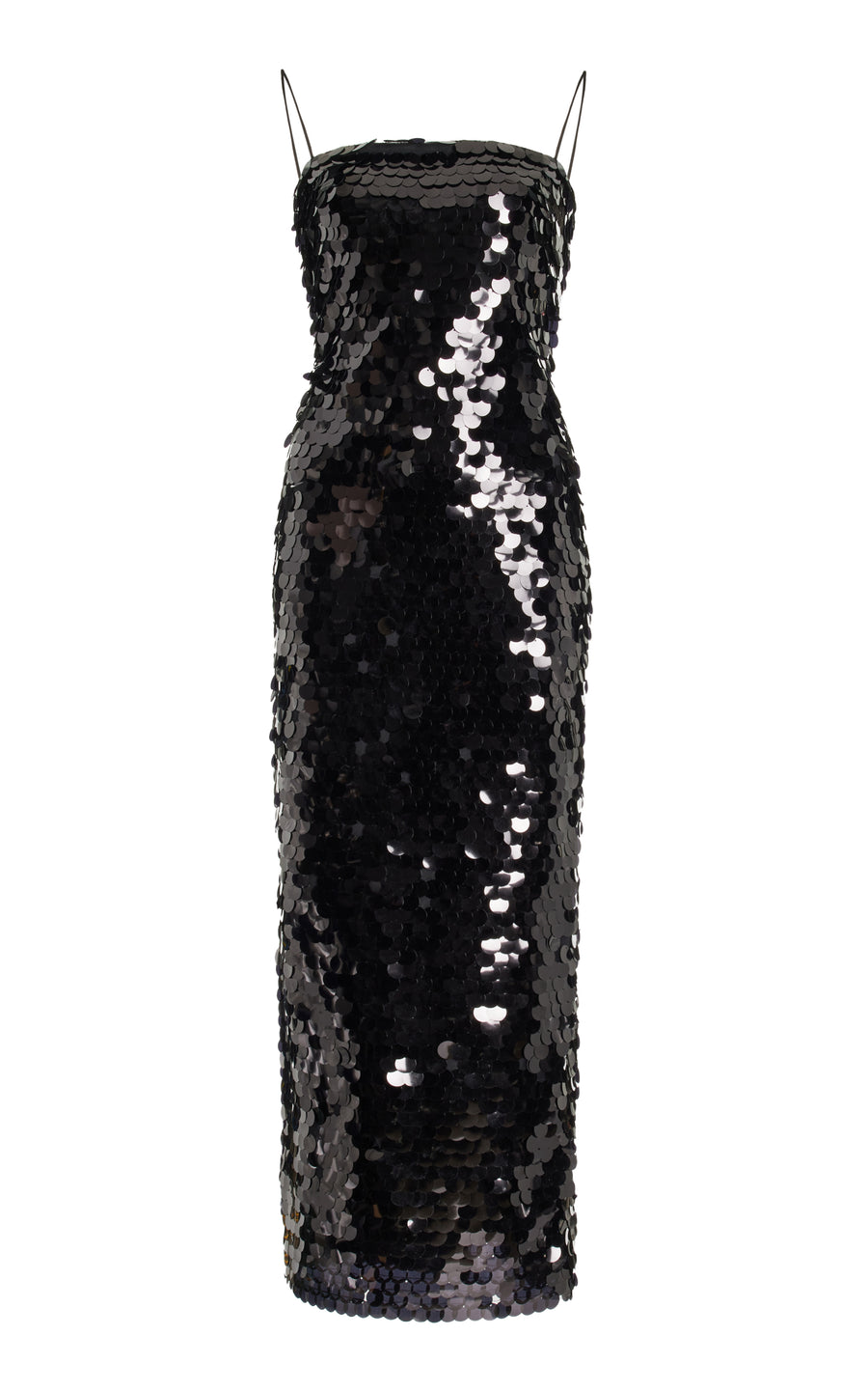 Phoenix in Noir Primitif Sequined Midi Dress