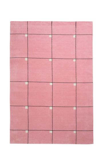 Modern by Nordic Knots, Hand Loomed Area Rug in Pink