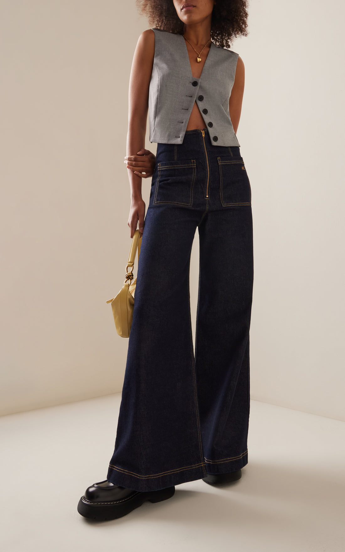 Outland Denim Exclusive Rossini Wide-Leg Flare Jeans