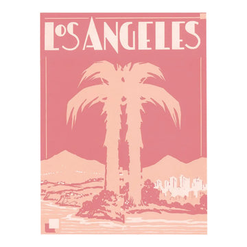 Pink Palm Hollywood Deco Print