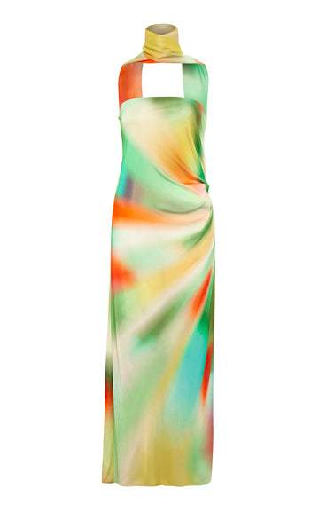 Misty Tie Strapless Midi