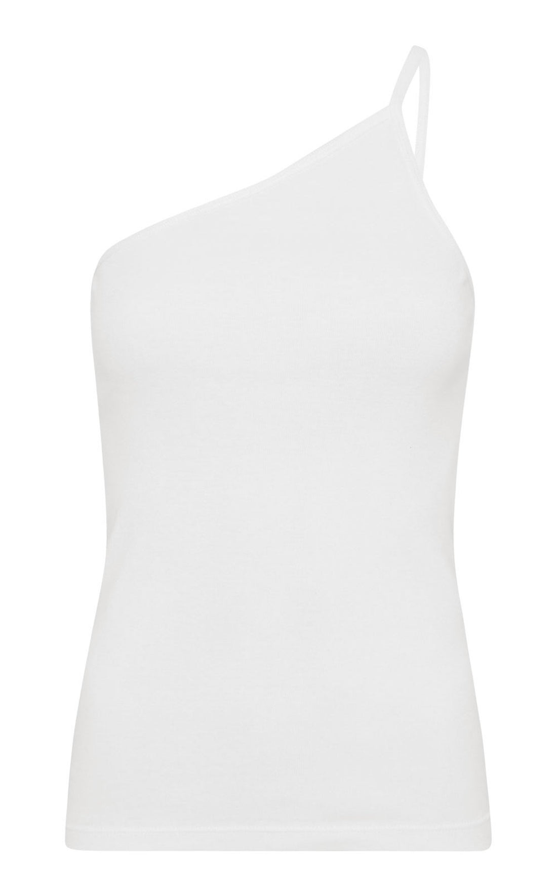 One-Shoulder Organic Cotton Tank Top