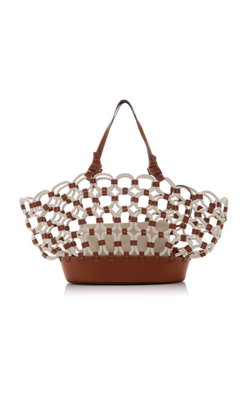 Squillo Woven Leather Rope Bag