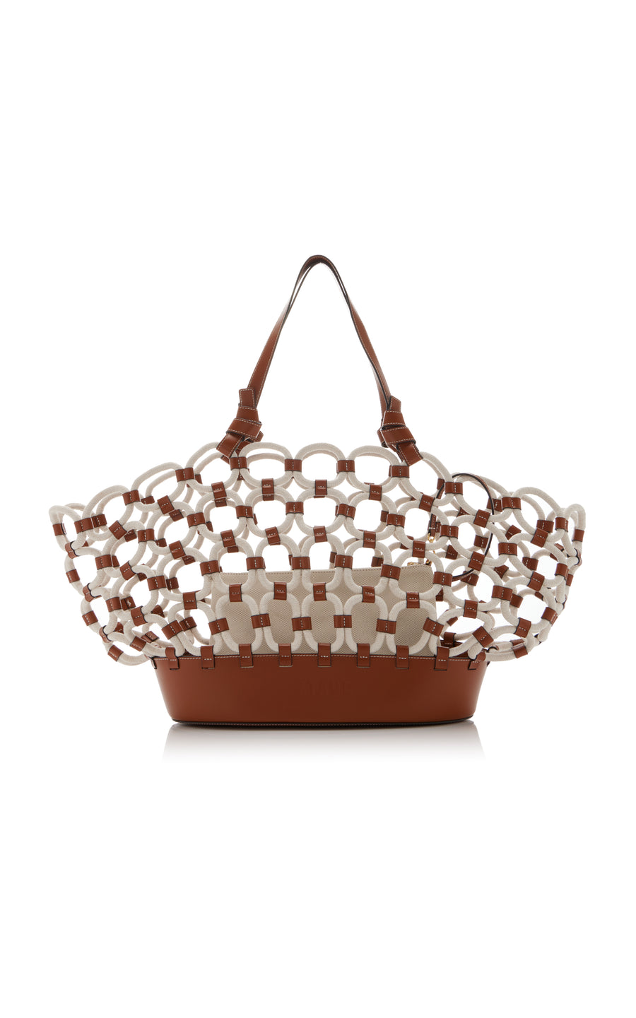 Squillo Woven Leather Rope Bag