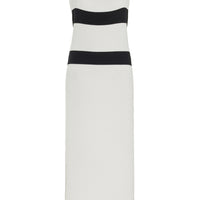 YAITTE Exclusive Ribbed Midi Halter Dress