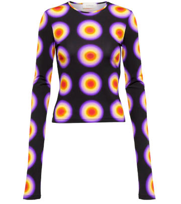 Sportmax Printed Crop Top
